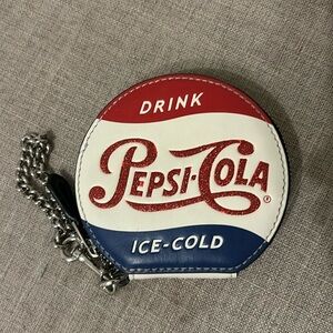 Coach Cola Coin Purse with Chain